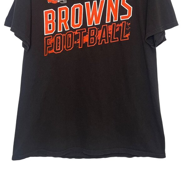 Cleveland Browns Football NFL Team Apparel TShirt Mens Large Brown - Picture 4 of 6